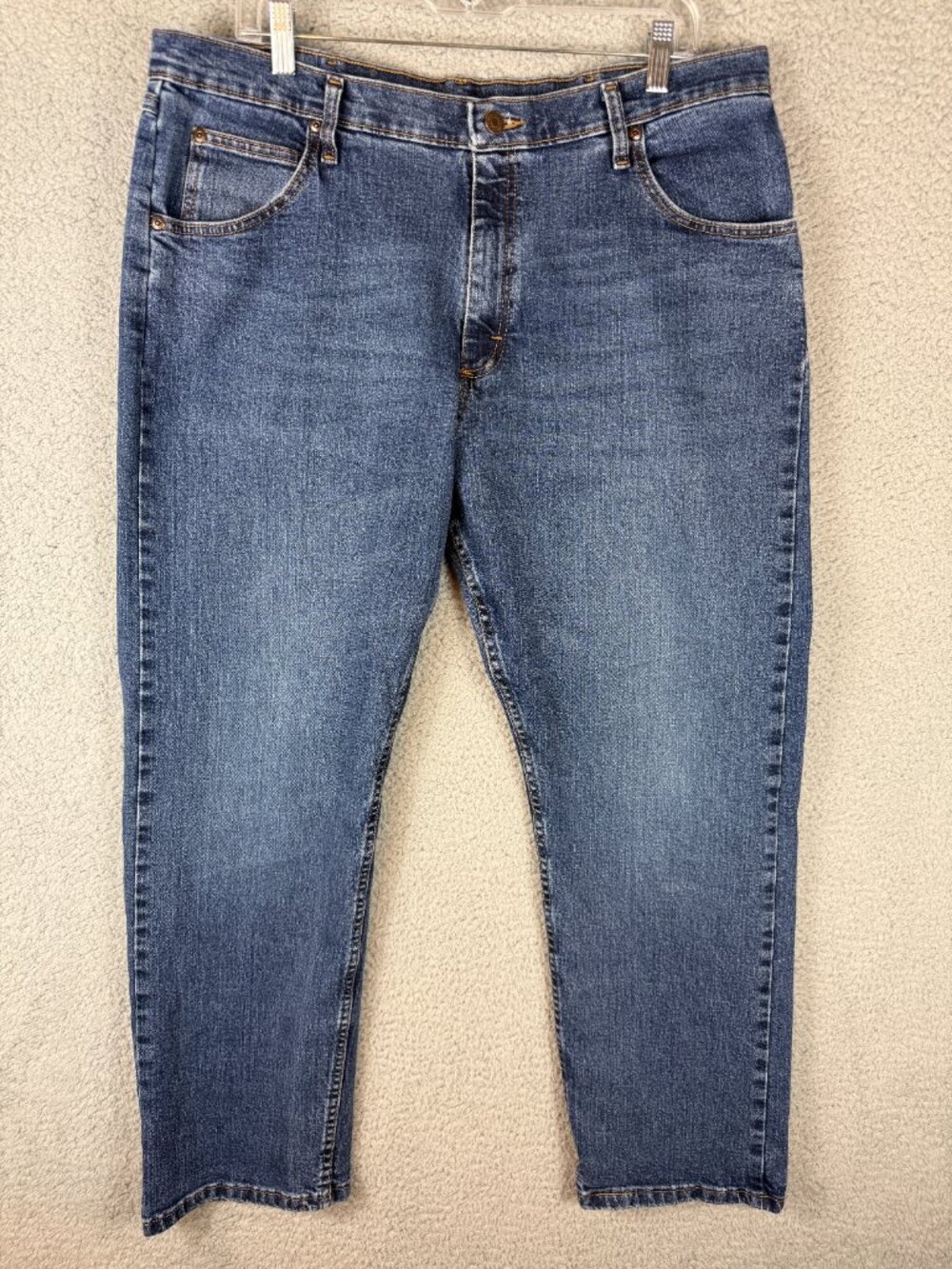 Wrangler Premium Quality Jeans Men's 38x30 Blue Stretch Denim